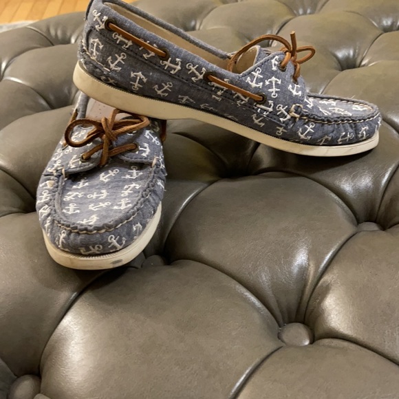 Sperry for J.Crew anchor embroidered boat shoes - Picture 5 of 6